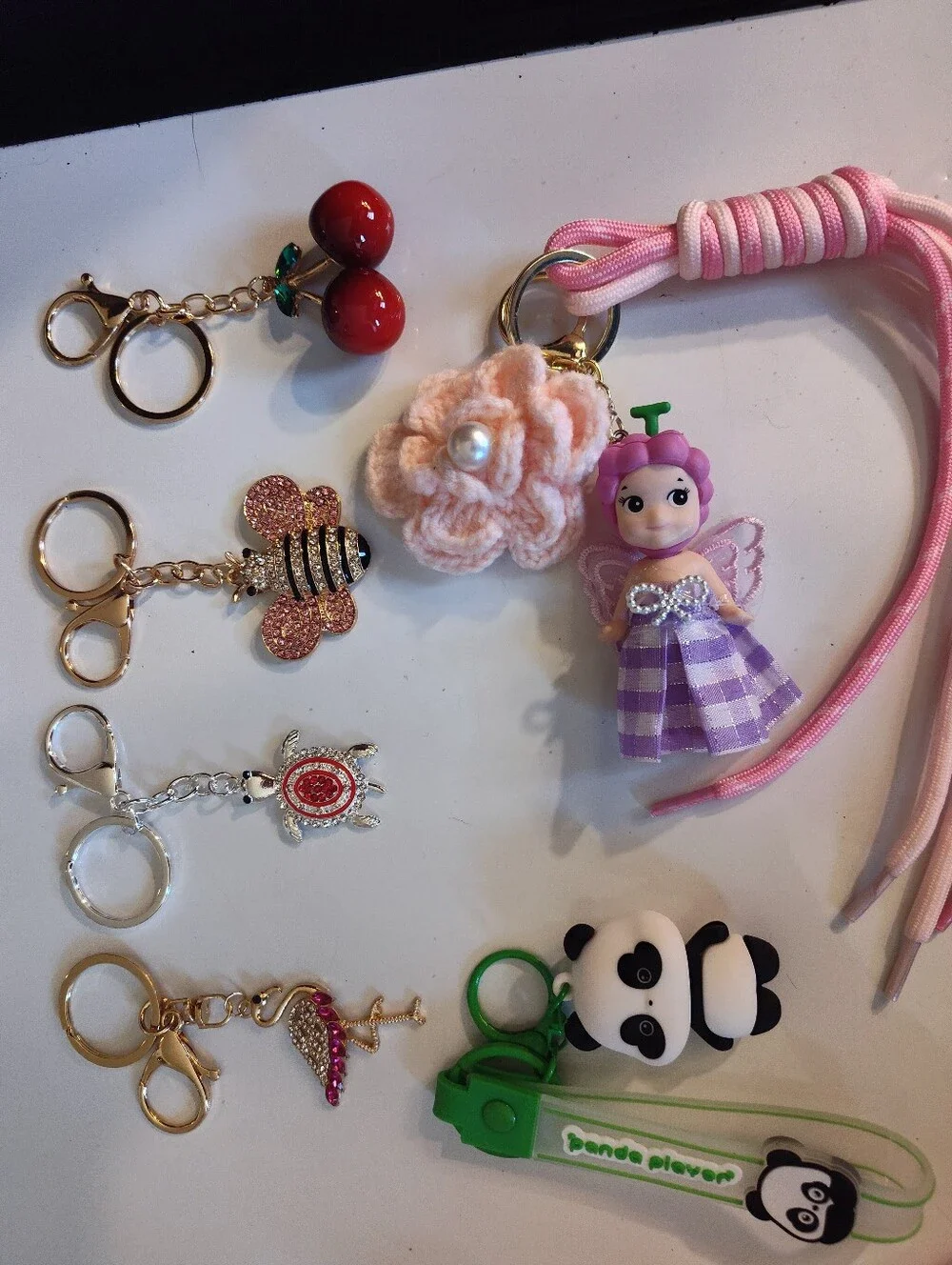 6 Assorted Key Chains
